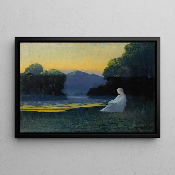 In der Ruhe des Abends - Alphonse Osbert — gerahmtes Bild an der Wand