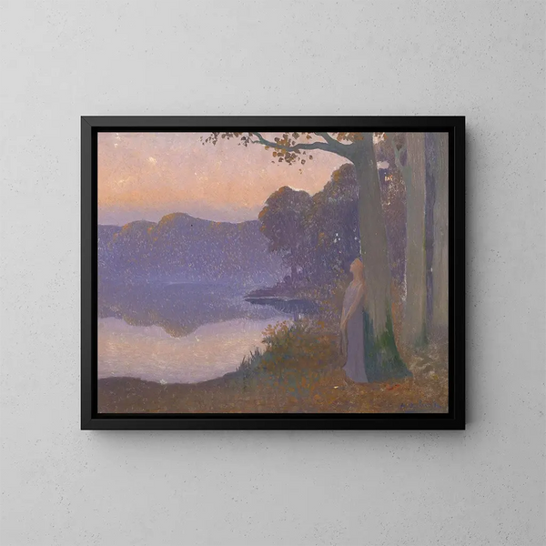 Die Muse des Sees - Alphonse Osbert — gerahmtes Bild an der Wand