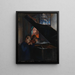 Par le Grand Piano - Alvar Cawén — gerahmtes Bild an der Wand