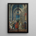Marie Madeleine, Marthe, Lazare und Maximin verehrt vom Fürsten und der Fürstin von Provence und Marie Madeleine, die der Predigt Christi zuhört - Alvise Donati — gerahmtes Bild an der Wand