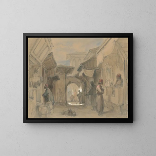 Amadeo Preziosi - A Bazaar in Constantinople.webp