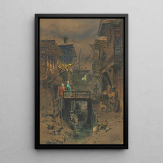 Amadeo Preziosi - A Street in Old Istanbul.webp
