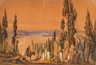 Amadeo Preziosi - Istanbul seen from Eyp cemetery.webp