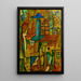 Moulins à vent fil télégraphique - Amadeo de Souza-Cardoso — gerahmtes Bild an der Wand