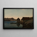 Sjøboder, Lindesnes - Amaldus Nielsen — gerahmtes Bild an der Wand