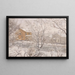 Schneelandschaft vom Atelierfenster - Amaldus Nielsen — gerahmtes Bild an der Wand