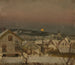Winterabend gesehen vom Atelierfenster - Amaldus Nielsen — Ansicht des Kunstwerks