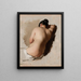 Studie eines Akts - Amalia Lindegren — gerahmtes Bild an der Wand