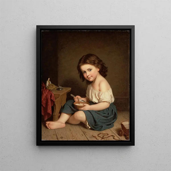 Frühstück - Amalia Lindegren — gerahmtes Bild an der Wand