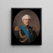 Johan Peter Lefrn 1784-1862 - Amalia Lindegren — gerahmtes Bild an der Wand