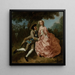 Liebende in einer Landschaft - Pieter Jan van Reysschoot — gerahmtes Bild an der Wand