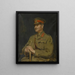 Major-général Sir David Mercer K.C.B. Adjudant-général Royal Marine Forces 1916-1920 - Ambrose McEvoy — gerahmtes Bild an der Wand