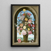 Reproduktion des Gemäldes Blumenvasen an einem Fenster - Ambrosius Bosschaert der Ältere