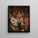 Das letzte Abendmahl - Ambrosius Francken I. — gerahmtes Bild an der Wand