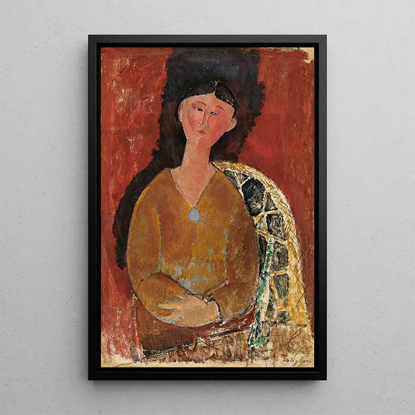 Reproduktion des Gemäldes Beatrice Hastings sitzend - Amedeo Modigliani