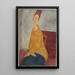 Reproduktion des Gemäldes Jeanne Hébuterne im gelben Pullover - Amedeo Modigliani