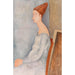 Reproduktion des Gemäldes Portrait de Jeanne Hébuterne - Amedeo Modigliani