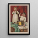 Joies de Noël - American Lithograph Co — gerahmtes Bild an der Wand