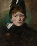 Portrait einer Dame - Amerikanische Schule — Ansicht des Kunstwerks