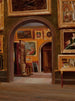 Innenansicht des Studios, möglicherweise das Boston Athenaeum - Amerikanische Schule — Ansicht des Kunstwerks