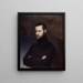 Portrait von Auguste Blanqui 1805-1881 Politiker - Amélie-Suzanne Serre — gerahmtes Bild an der Wand