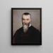 Portrait von Alphonse Karr 1808-1890 Journalist und Schriftsteller - Amélie Burdin — gerahmtes Bild an der Wand