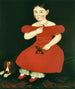 Mädchen in rotem Kleid - Ammi Phillips — Ansicht des Kunstwerks