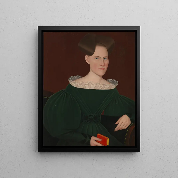 Portrait von Hélène Lena Ten Broeck - Ammi Phillips — gerahmtes Bild an der Wand