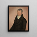Portrait eines Edelmanns - Ammi Phillips — gerahmtes Bild an der Wand