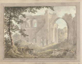 Amos Green - Views in England Scotland and Wales Tour in Scotland Furness Abbey.webp