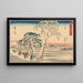 Ejiri - Andō Hiroshige — gerahmtes Bild an der Wand