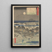 Emonzaka - Andō Hiroshige — gerahmtes Bild an der Wand