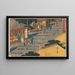 Fujikawa - Andō Hiroshige — gerahmtes Bild an der Wand
