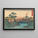 Hodogaya - Andō Hiroshige — gerahmtes Bild an der Wand