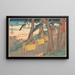 Kameyama - Andō Hiroshige — gerahmtes Bild an der Wand