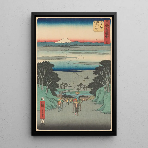 Reproduktion des Gemäldes Kanaya - Andō Hiroshige