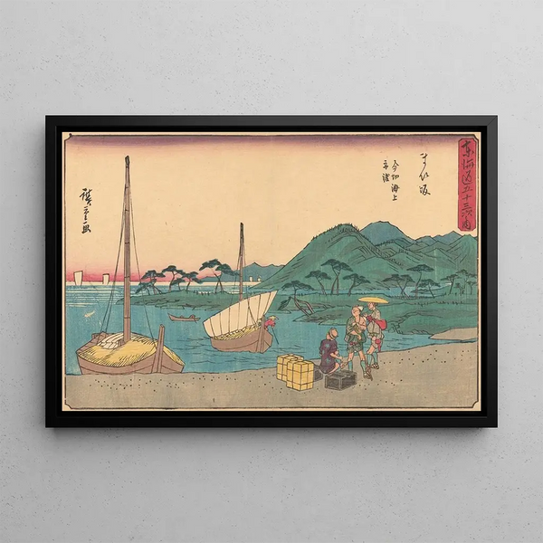 Maisaka - Andō Hiroshige — gerahmtes Bild an der Wand