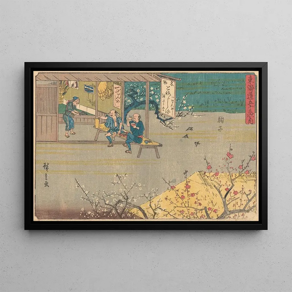 Mariko - Andō Hiroshige — gerahmtes Bild an der Wand