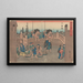 Nihonbashi - Andō Hiroshige — gerahmtes Bild an der Wand