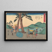 Nissaka - Andō Hiroshige — gerahmtes Bild an der Wand