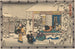 Oishi verlässt das Haus im Schnee - Andō Hiroshige — Ansicht des Kunstwerks
