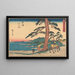 Okitsu - Andō Hiroshige — gerahmtes Bild an der Wand