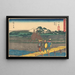 Shimada - Andō Hiroshige — gerahmtes Bild an der Wand