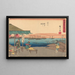 Shinagawa - Andō Hiroshige — gerahmtes Bild an der Wand