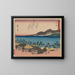 Tokaido-Gemälde, fünfundfünfzig Stationen - Andō Hiroshige — gerahmtes Bild an der Wand