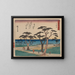 Tokaido gojusantsugi, planche 10 - Andō Hiroshige — gerahmtes Bild an der Wand