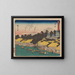 Tokaido gojusantsugi, planche 30 - Andō Hiroshige — gerahmtes Bild an der Wand