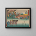 Tokaido gojusantsugi, planche 48 - Andō Hiroshige — gerahmtes Bild an der Wand