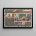 Zwei Ronin, die nach Yoshiwara blicken - Andō Hiroshige — gerahmtes Bild an der Wand