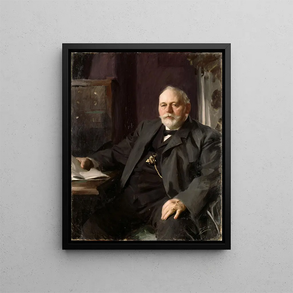 Künstlerischer Kunstdruck des Gemäldes Réalisateur Frans R. Heiss - Anders Zorn — gerahmtes Bild an der Wand